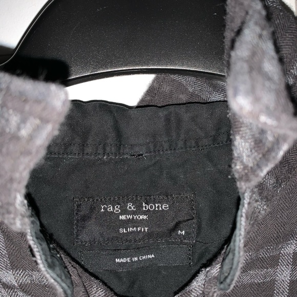 Men’s flannel dress shirt (rag & bone) - Picture 2 of 2